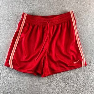 Nike Dri-FIT Mens Mesh Athletic Shorts Red Striped Running Gym 404911-613 Small